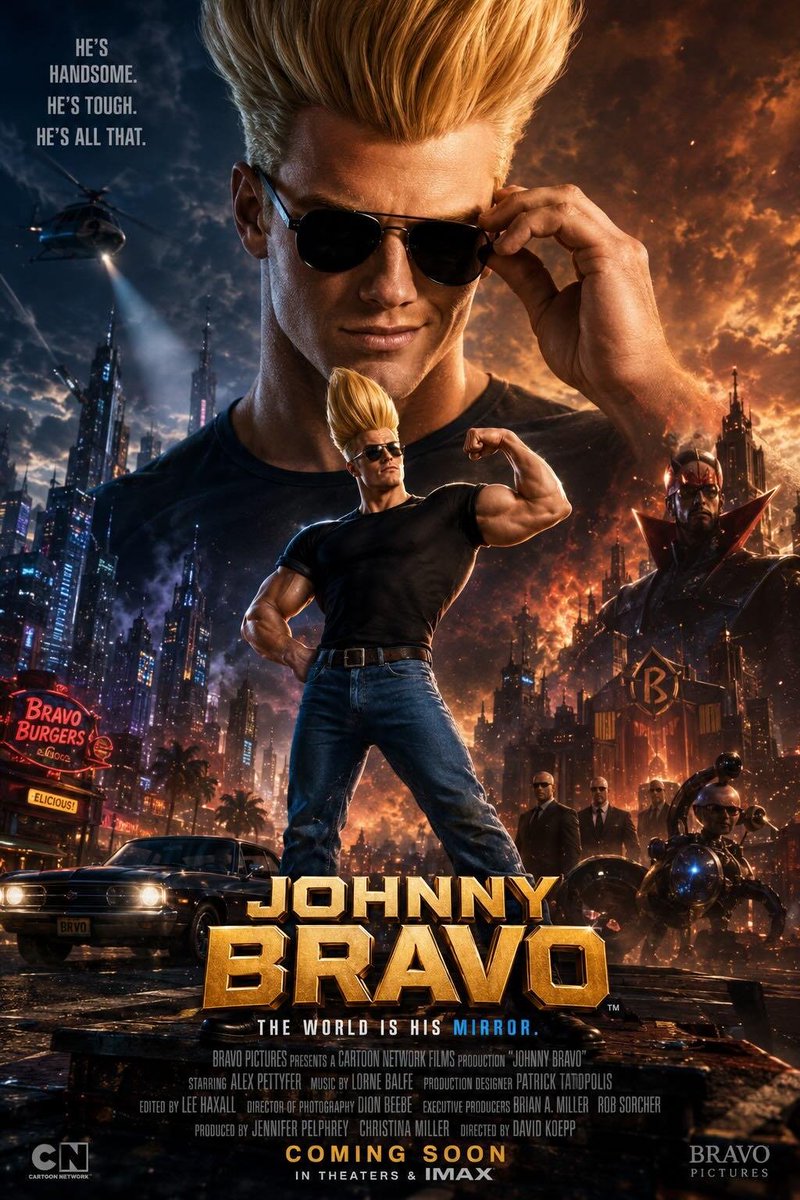 Live-Action AAA Movie Poster From Animated Character — AI result, variation 2 of 4