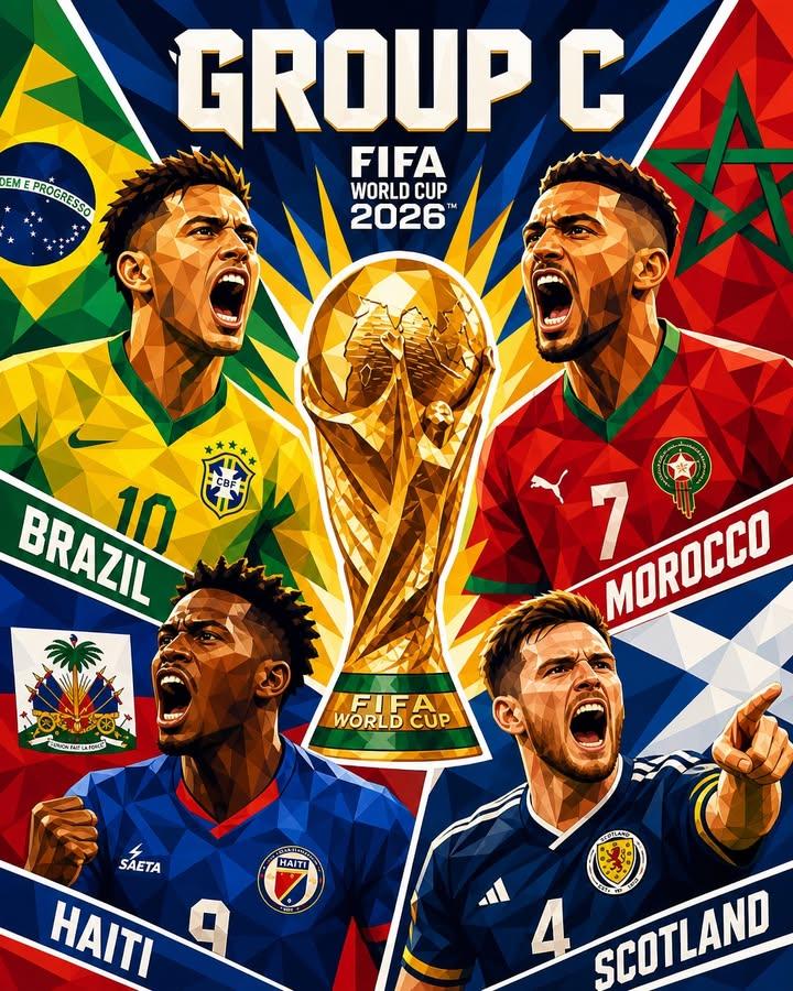 Low-Poly World Cup Group Poster Design — AI result, variation 3 of 4