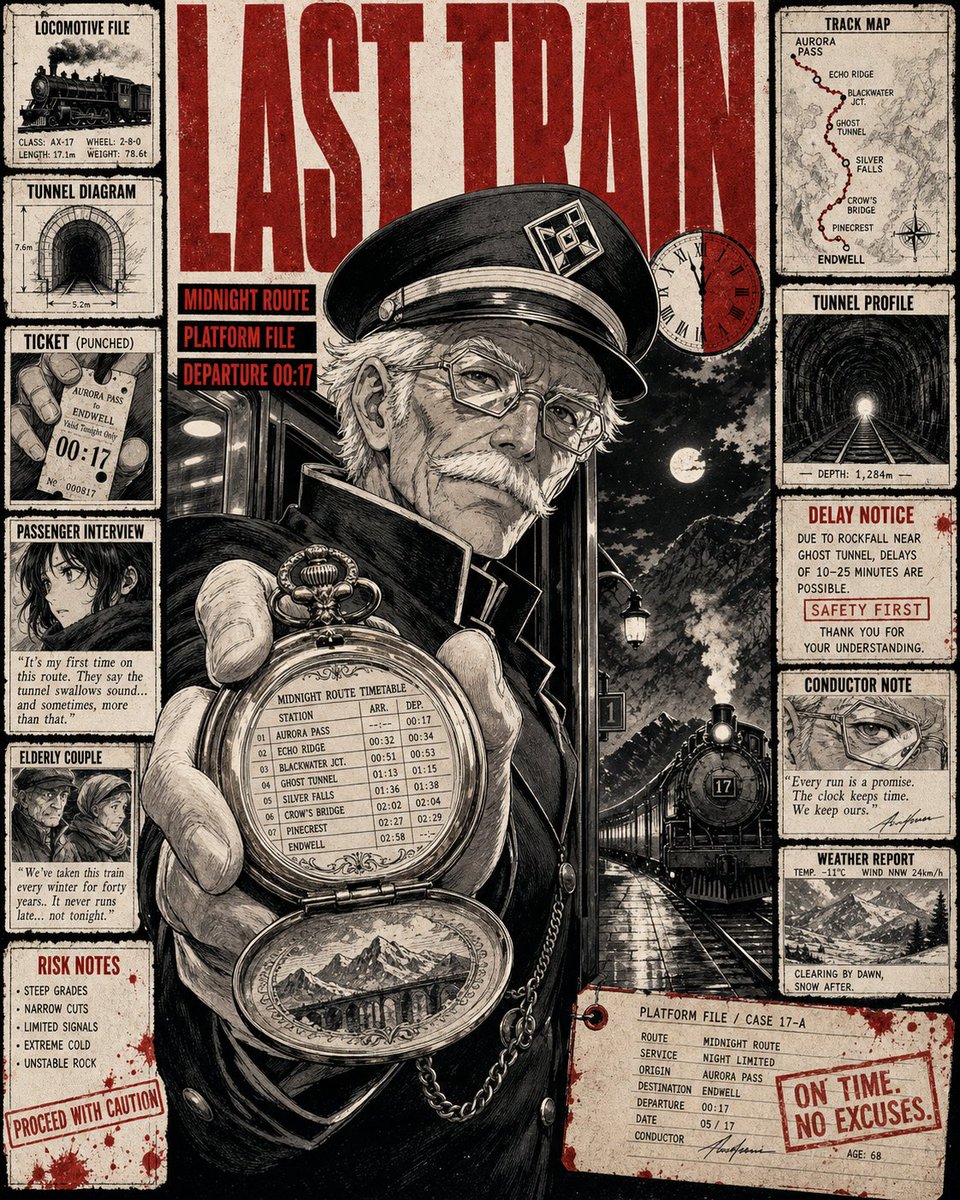 Lunar Repair Worker Comic Poster in Crimson — AI result, variation 2 of 4