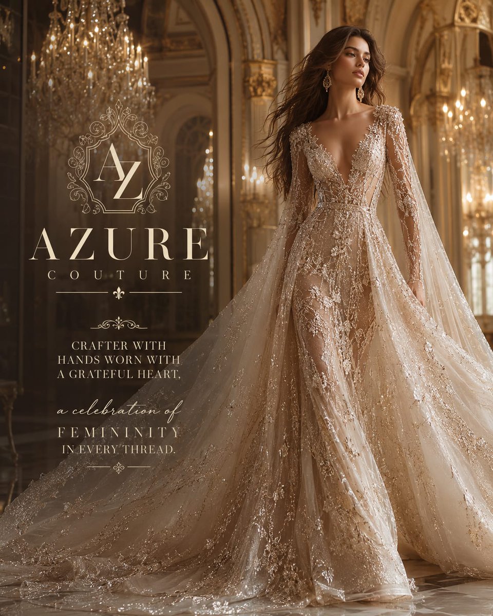Luxury Bridal Couture Editorial Campaign Image — AI result, variation 3 of 4