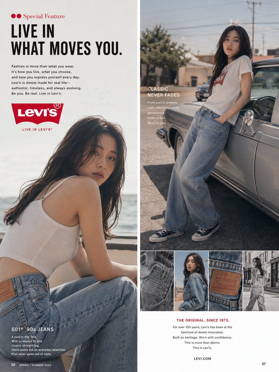 Luxury Fashion Magazine Spread and Lookbook Prompt — AI result, variation 2 of 2