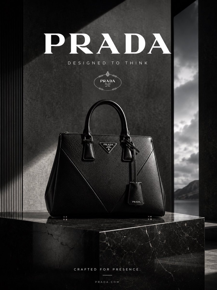 Luxury Handbag Poster With Burgundy Marble Pedestal — AI result, variation 4 of 4