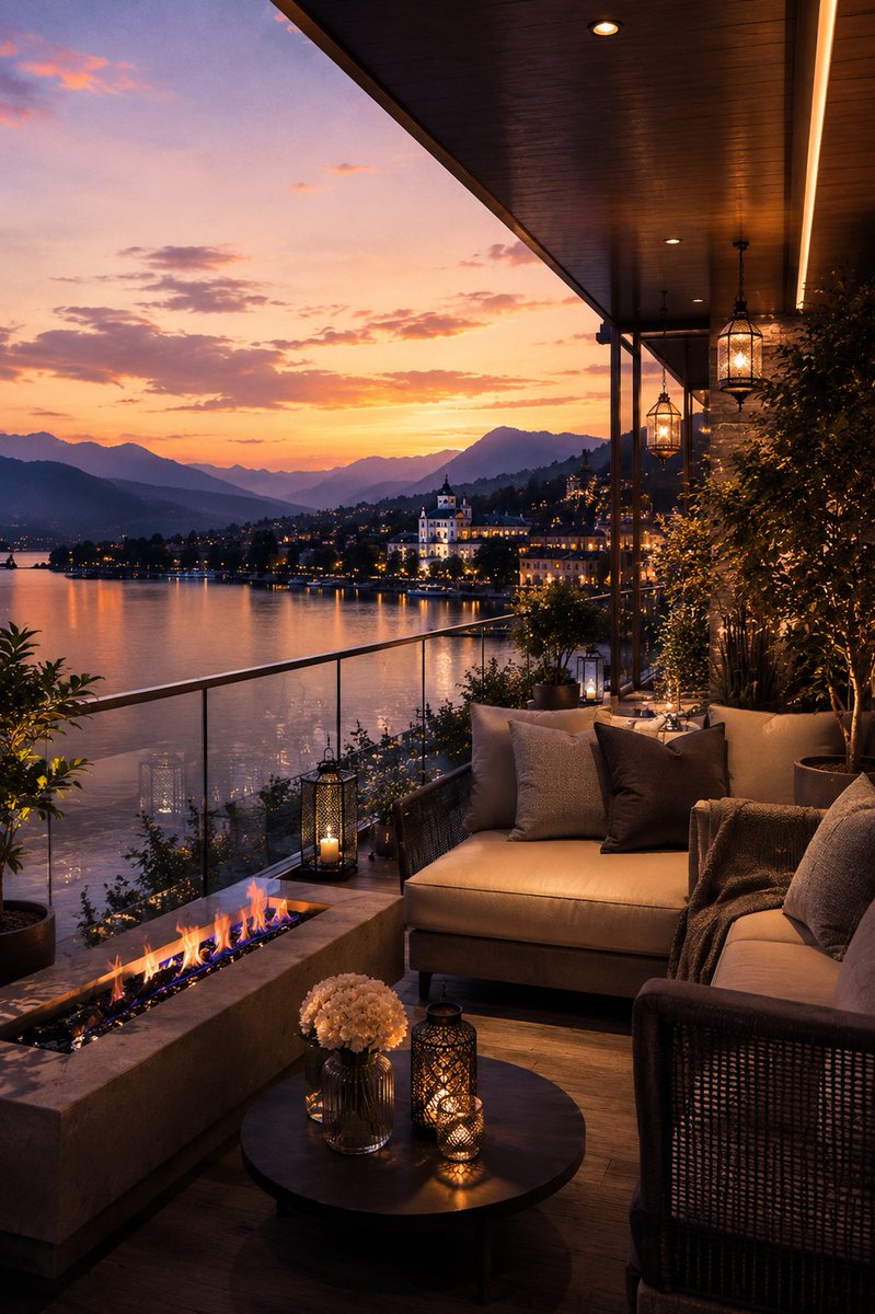 Luxury Lakeside Travel Editorial Ad Prompt — AI result, variation 2 of 4