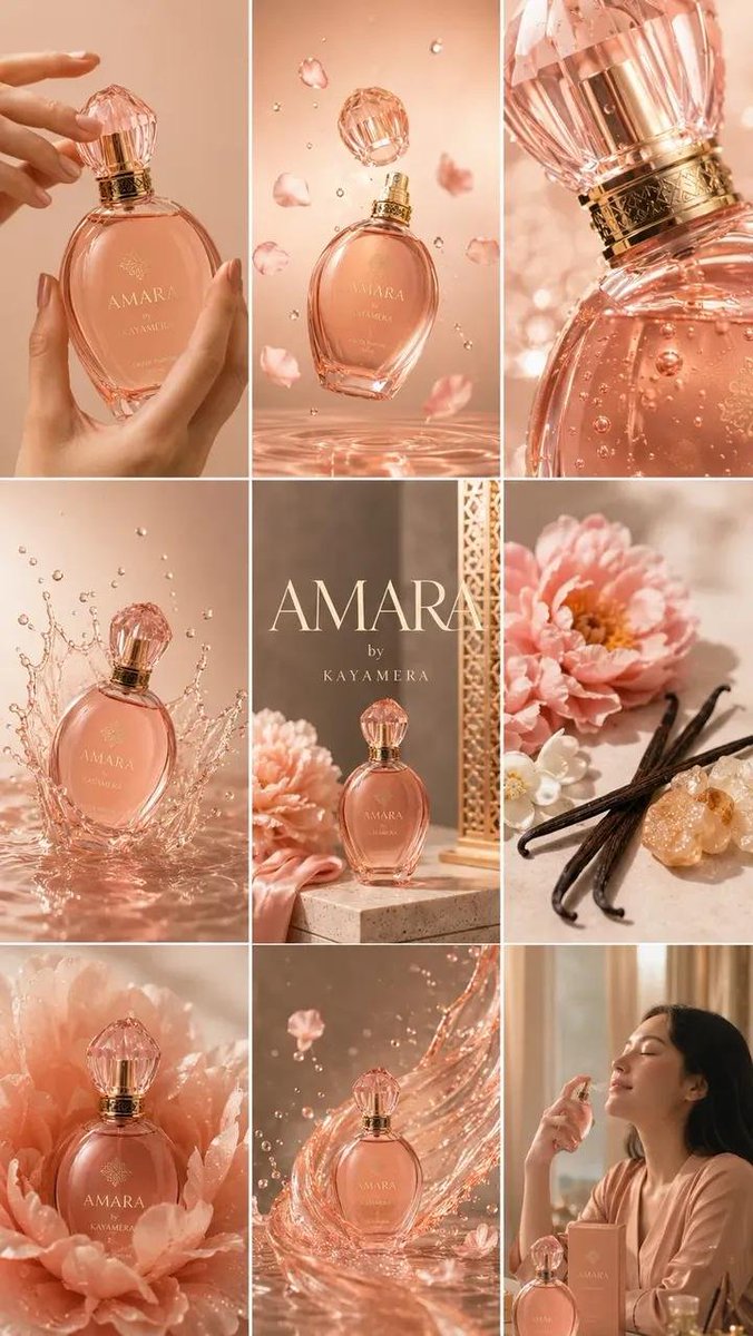 Luxury Product Campaign Collage in Beige Editorial Style — AI result, variation 2 of 4