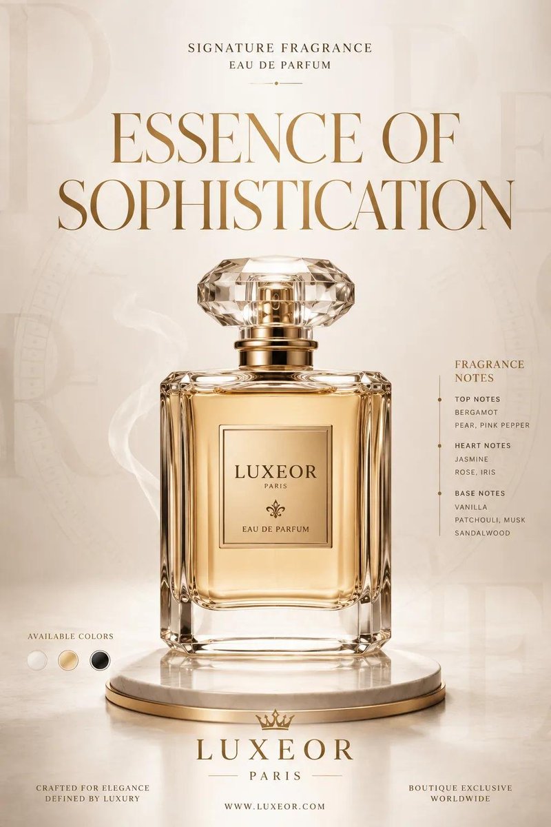 Luxury Product Campaign Poster With Serif Headline — AI result, variation 3 of 3