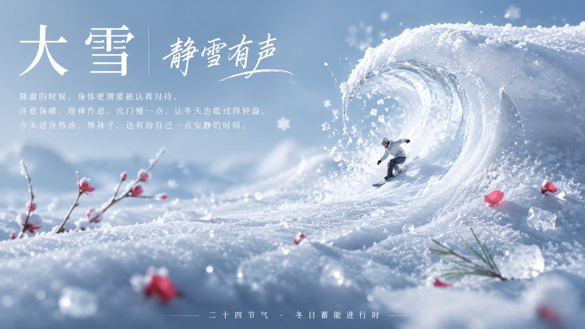 Micro Landscape Wave Surge Ad Poster in 16:9 — AI result, variation 2 of 4