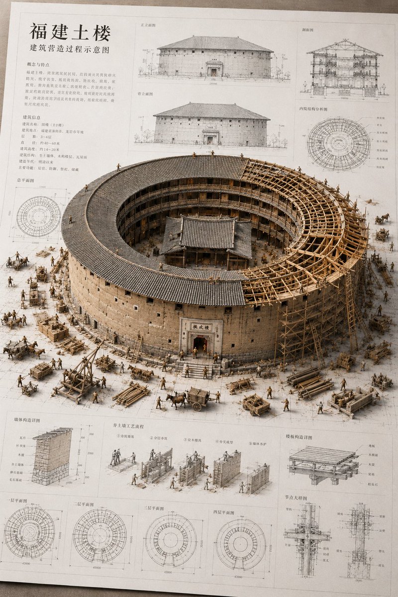 Miniature Ancient Chinese Building Blueprint Model — AI result, variation 4 of 4