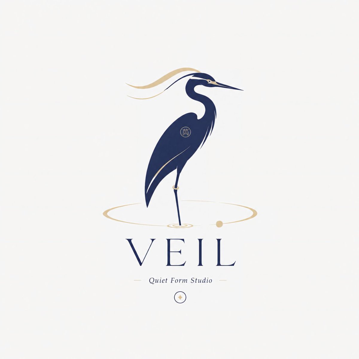 A refined animal silhouette set in a sea of ivory negative space, with the figure posed like a symbol rather than a mascot. Editorial lettering and a…