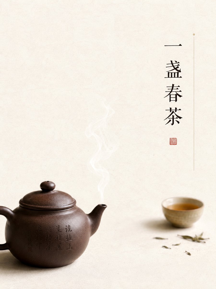 Minimal Eastern Whitespace Poster Design — AI result, variation 3 of 4