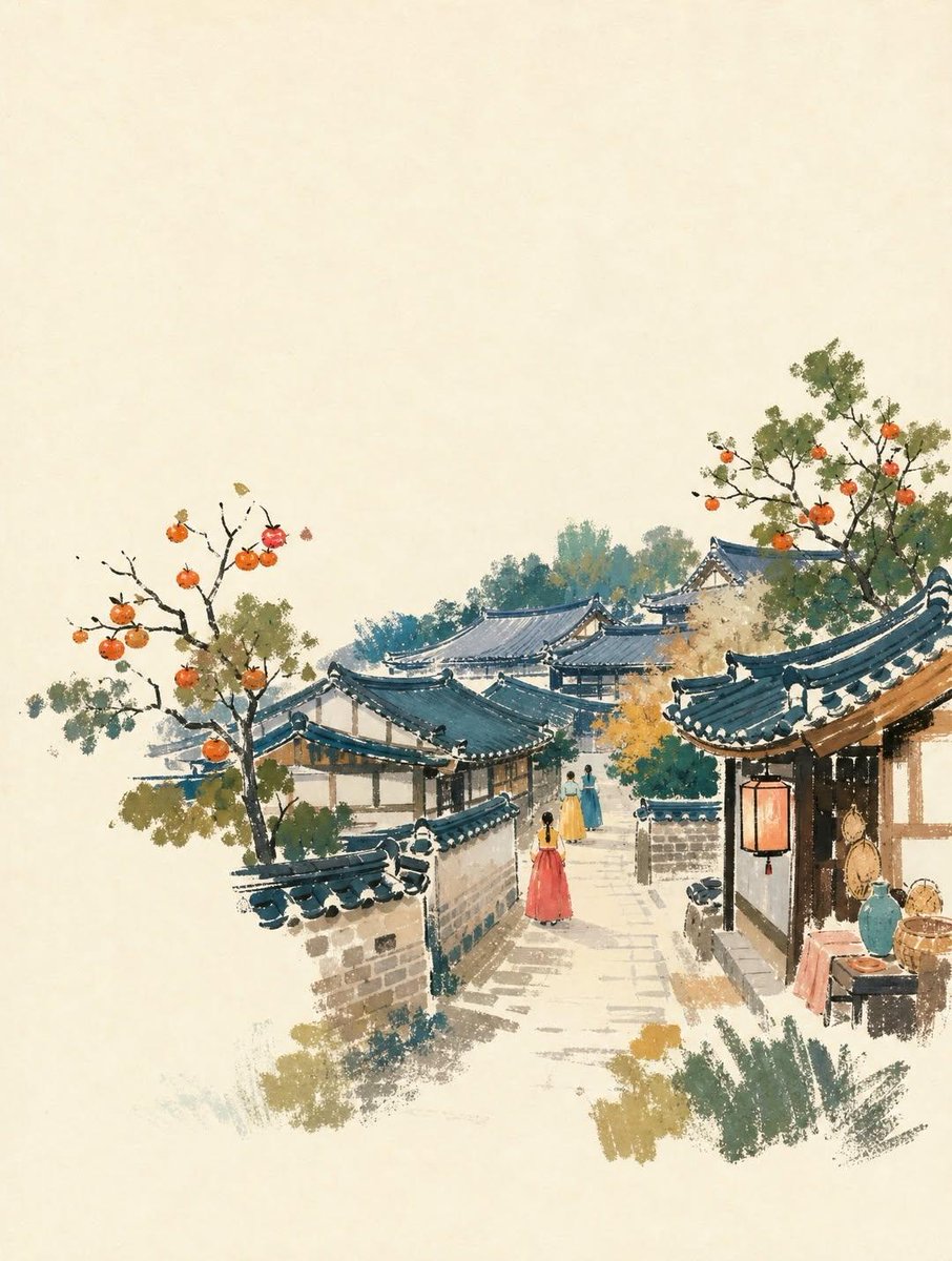 Minimal Hand-Painted Landmark Travel Poster Illustration — AI result, variation 2 of 4