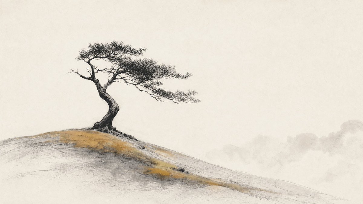 Minimal Ink Museum Print Illustration — AI result, variation 4 of 4
