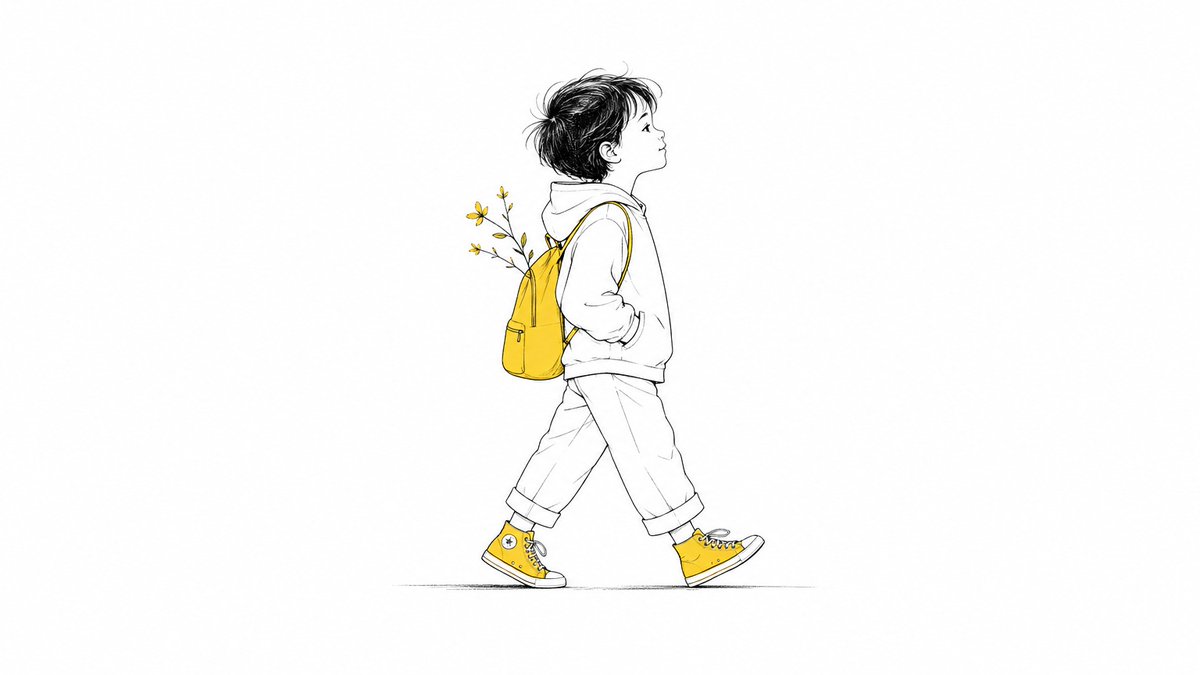 Minimal Line Illustration With Color Accents — AI result, variation 3 of 4