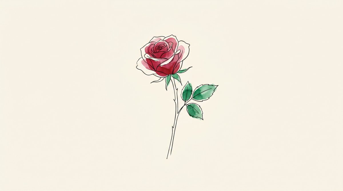 Minimal Line Illustration With Color Accents — AI result, variation 4 of 4