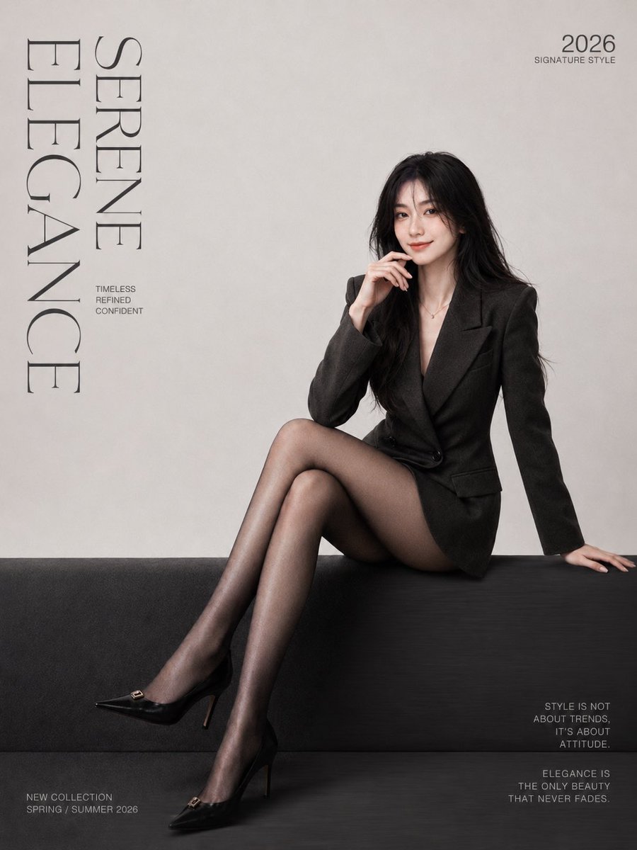 Minimalist Fashion Magazine Cover Poster With Serif Type — AI result, variation 2 of 4