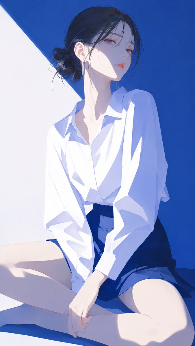Minimalist Japanese Fashion Magazine Cover Illustration — AI result, variation 2 of 4