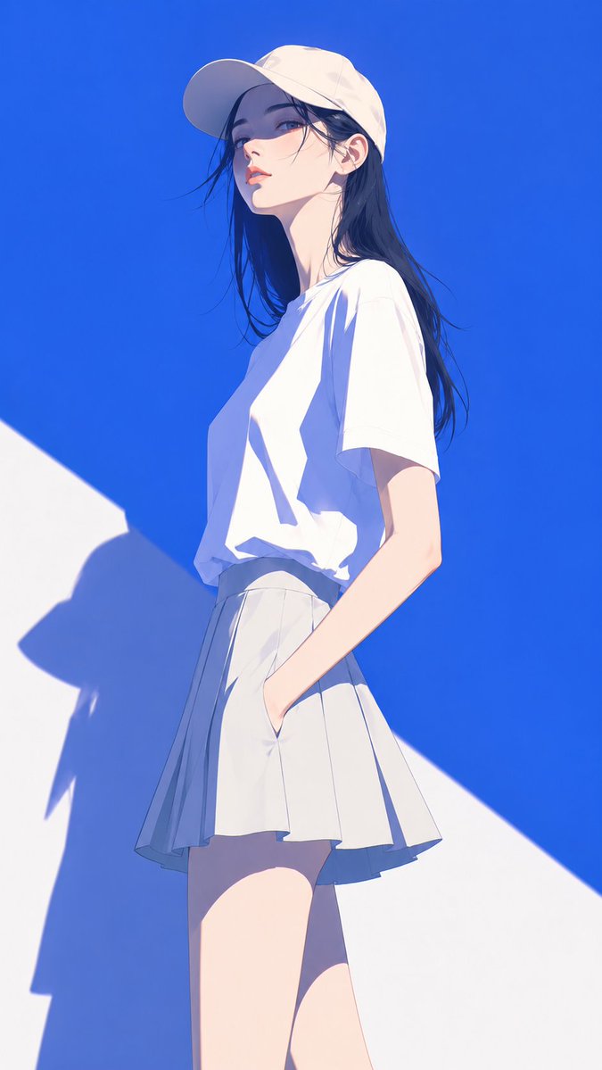 Minimalist Japanese Fashion Magazine Cover Illustration — AI result, variation 3 of 4