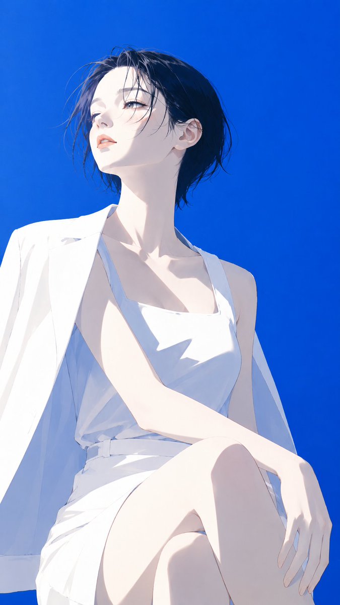 Minimalist Japanese Fashion Magazine Cover Illustration — AI result, variation 4 of 4