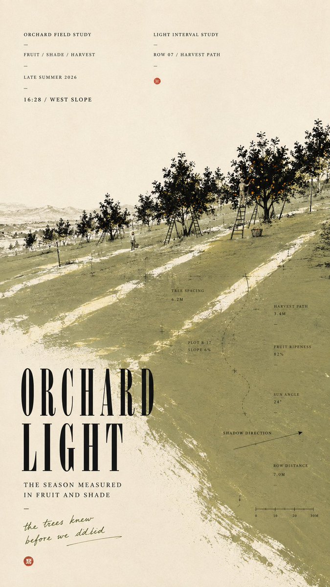 Minimalist Landscape Field Notes Poster — AI result, variation 4 of 4