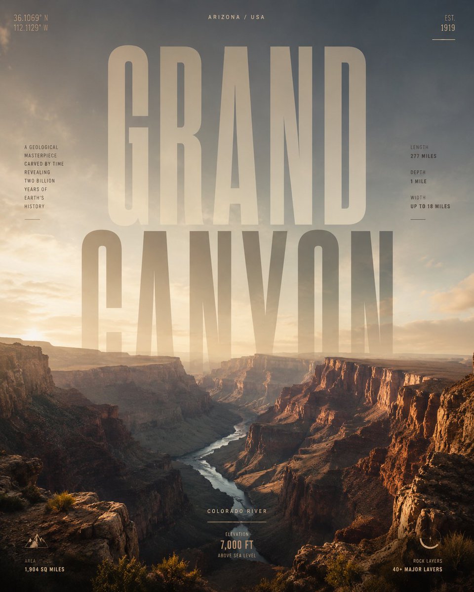 Minimalist Travel Poster With Giant Condensed Type — AI result, variation 2 of 3