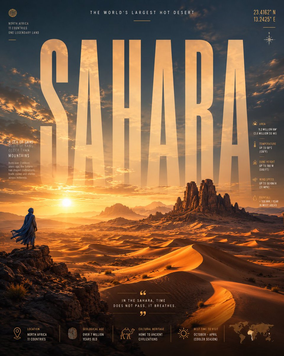 Minimalist Travel Poster With Giant Condensed Type — AI result, variation 3 of 3