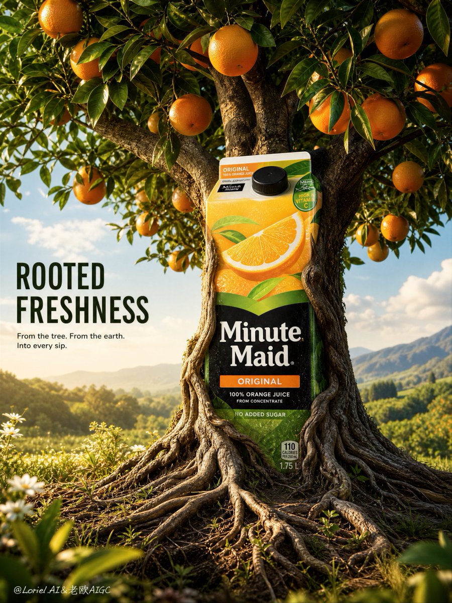 Minute Maid Juice Carton Fused With Grapevine Trunk — AI result, variation 2 of 2