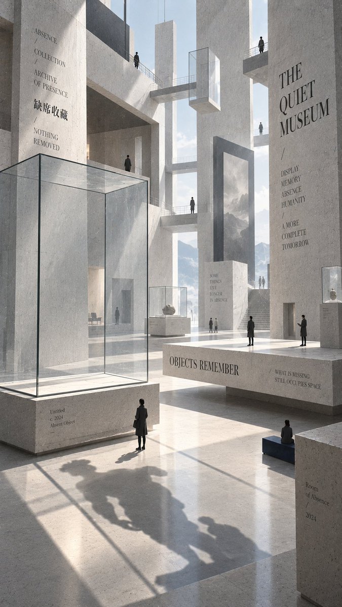 Monumental Typographic Architecture Poster in Surreal Concrete — AI result, variation 3 of 4