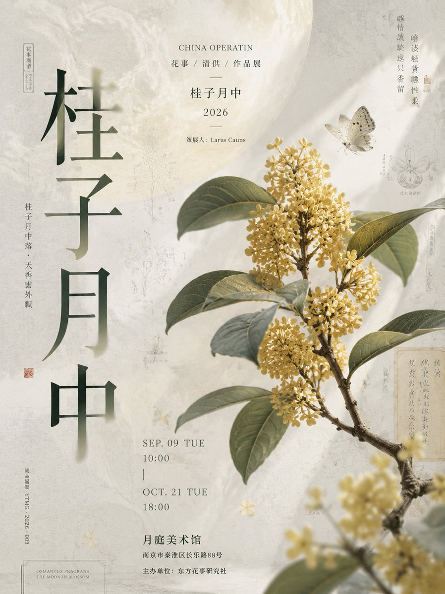 Neo-Chinese Museum Exhibition Poster With Engraved Title — AI result, variation 3 of 4