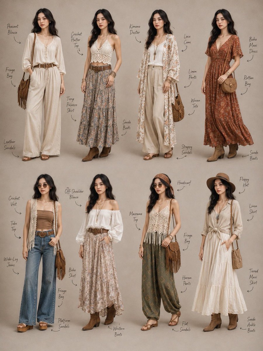 Neutral Fashion Lookbook Collage Prompt — AI result, variation 4 of 4