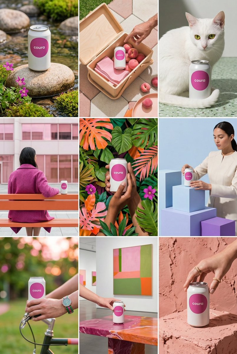 Nine-Frame Instagram Feed Layout for a Product — AI result, variation 2 of 2