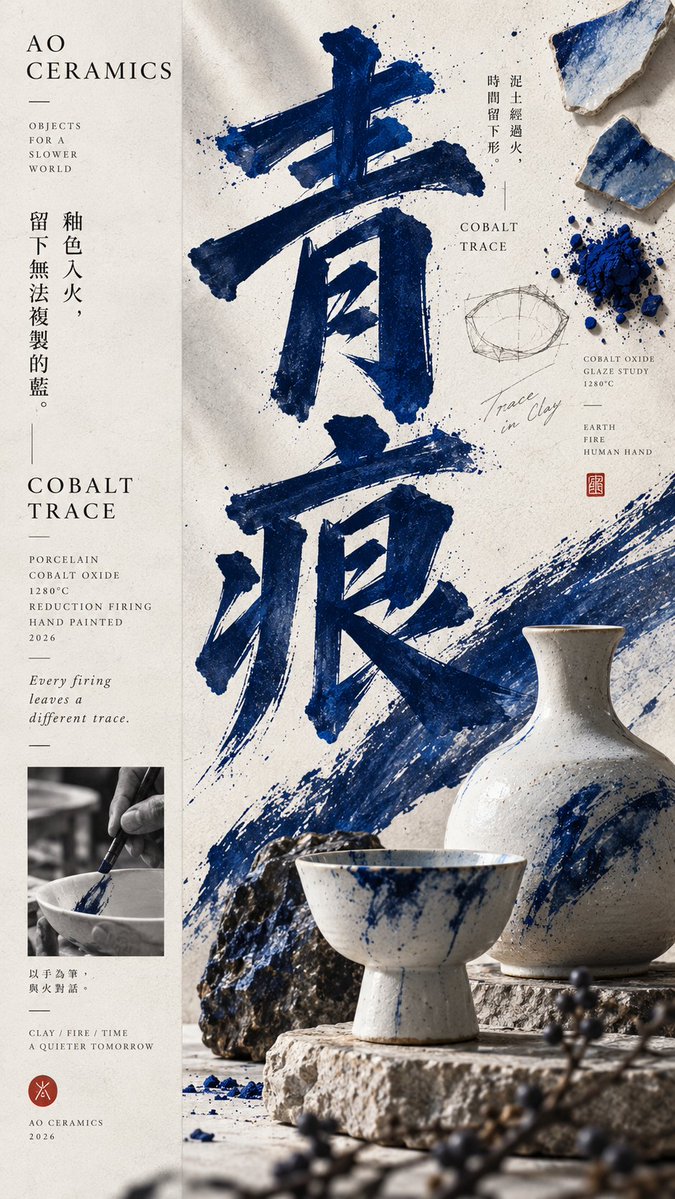 Off-Axis Brand Editorial Poster With Giant Headline — AI result, variation 4 of 4