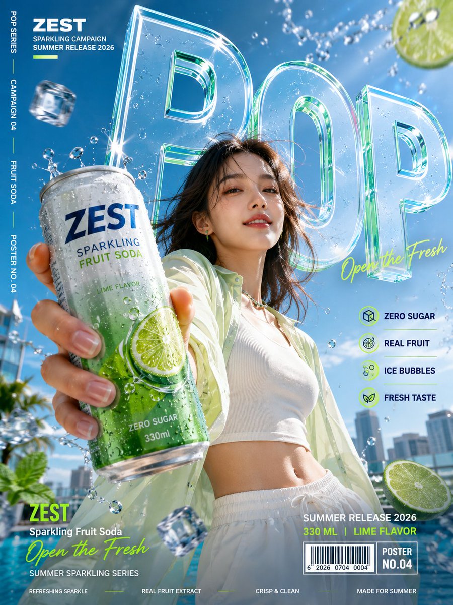 Oversized Perspective Product Ad Poster — AI result, variation 3 of 4