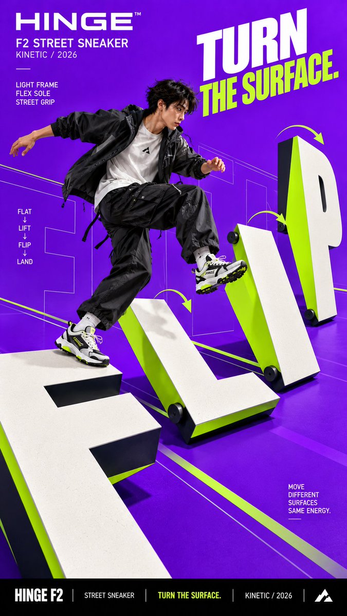 Oversized Physical Typography Campaign Poster — AI result, variation 3 of 4