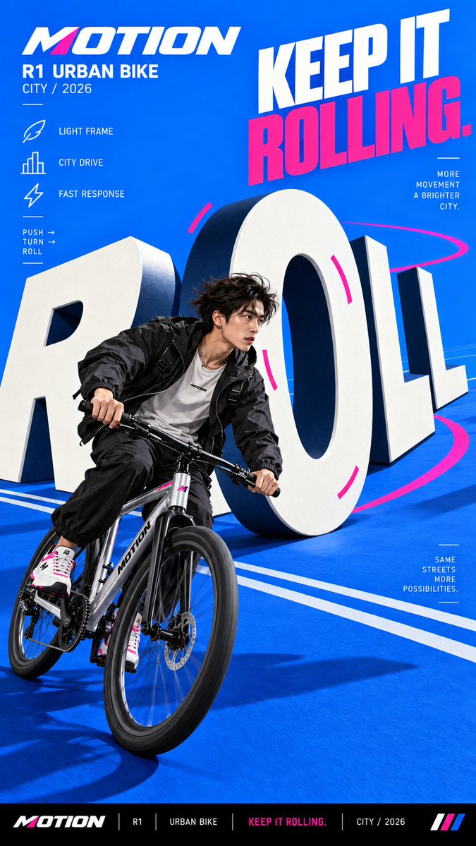 Oversized Physical Typography Campaign Poster — AI result, variation 4 of 4