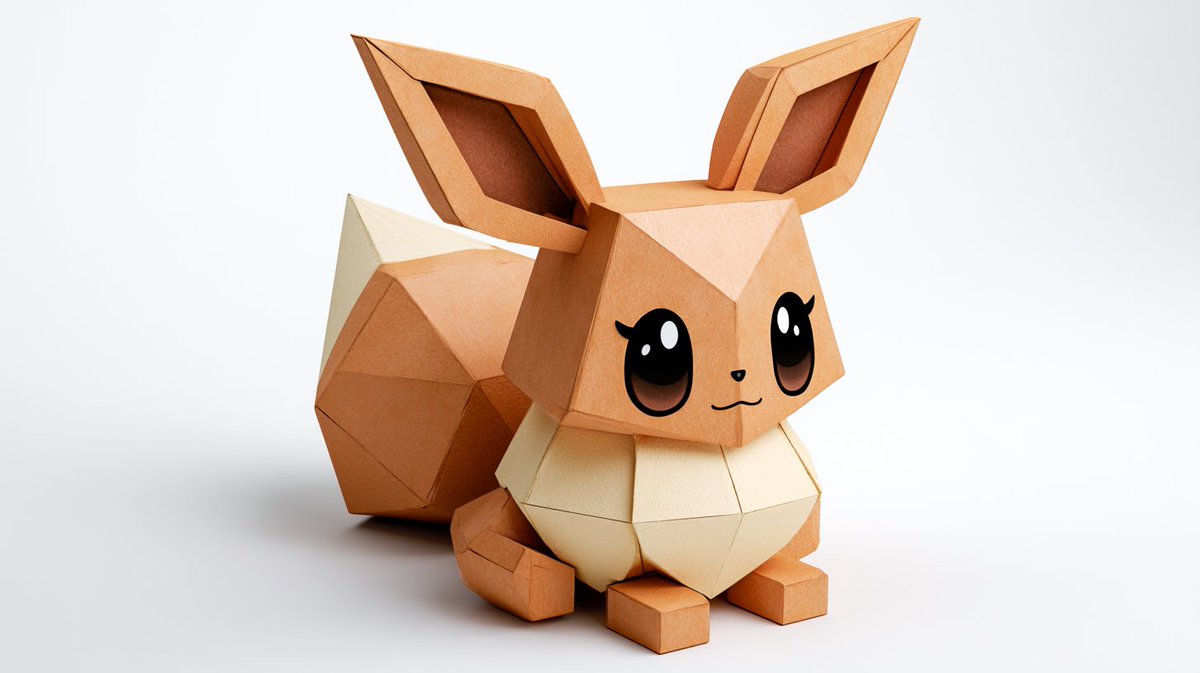 Paper Craft Isometric Character in 3D — AI result, variation 2 of 4
