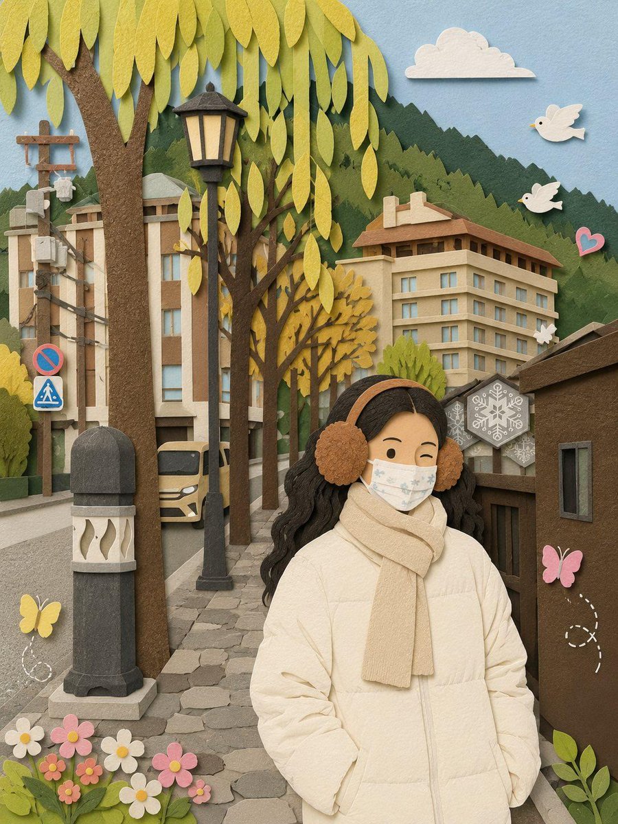 Paper Craft Remake of a Reference Image — AI result, variation 2 of 2