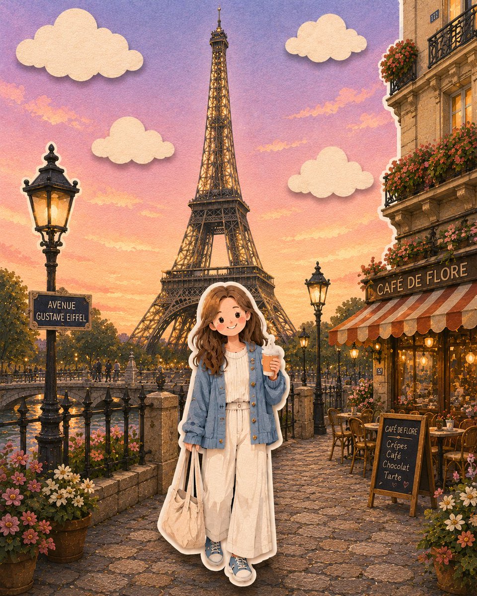 Paper-Cut Girl Before the Taj Mahal Diorama — AI result, variation 2 of 2