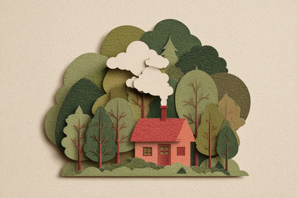 Paper-Cut Scene Art for Brand Visuals — AI result, variation 2 of 4