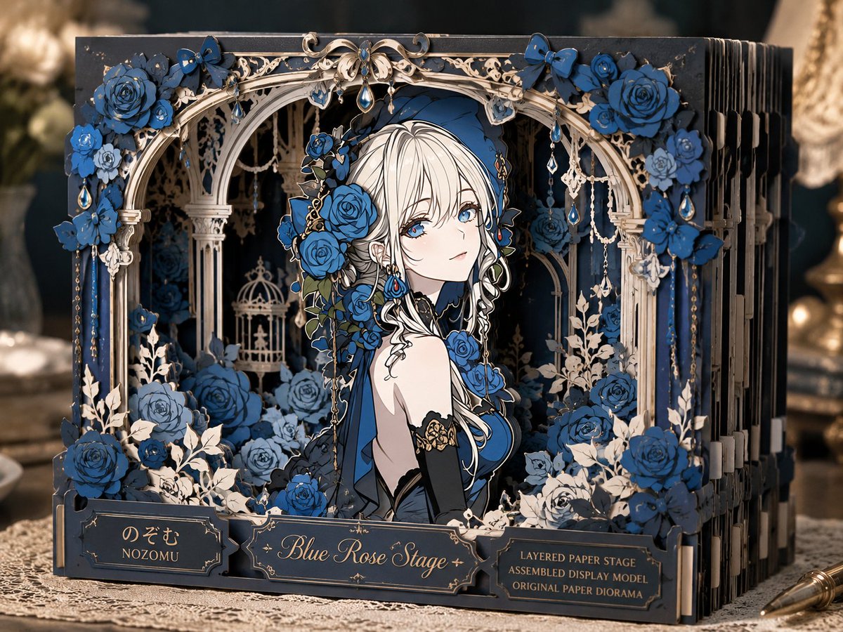 Paper Theater Character Sample Model in 3D — AI result, variation 3 of 4