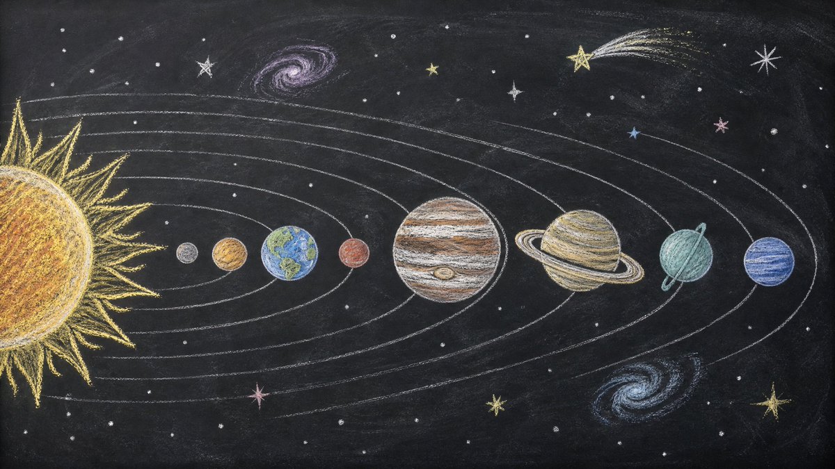 Pastel Classroom Sketch on Blackboard — AI result, variation 4 of 4