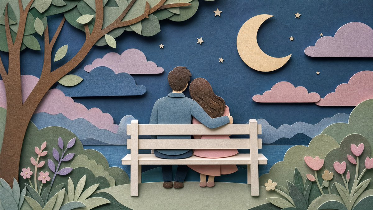 Pastel Cut-Paper Scene With Soft Drop Shadows — AI result, variation 2 of 4