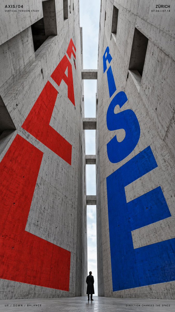 Perspective Type Poster Built Into Architecture — AI result, variation 4 of 4