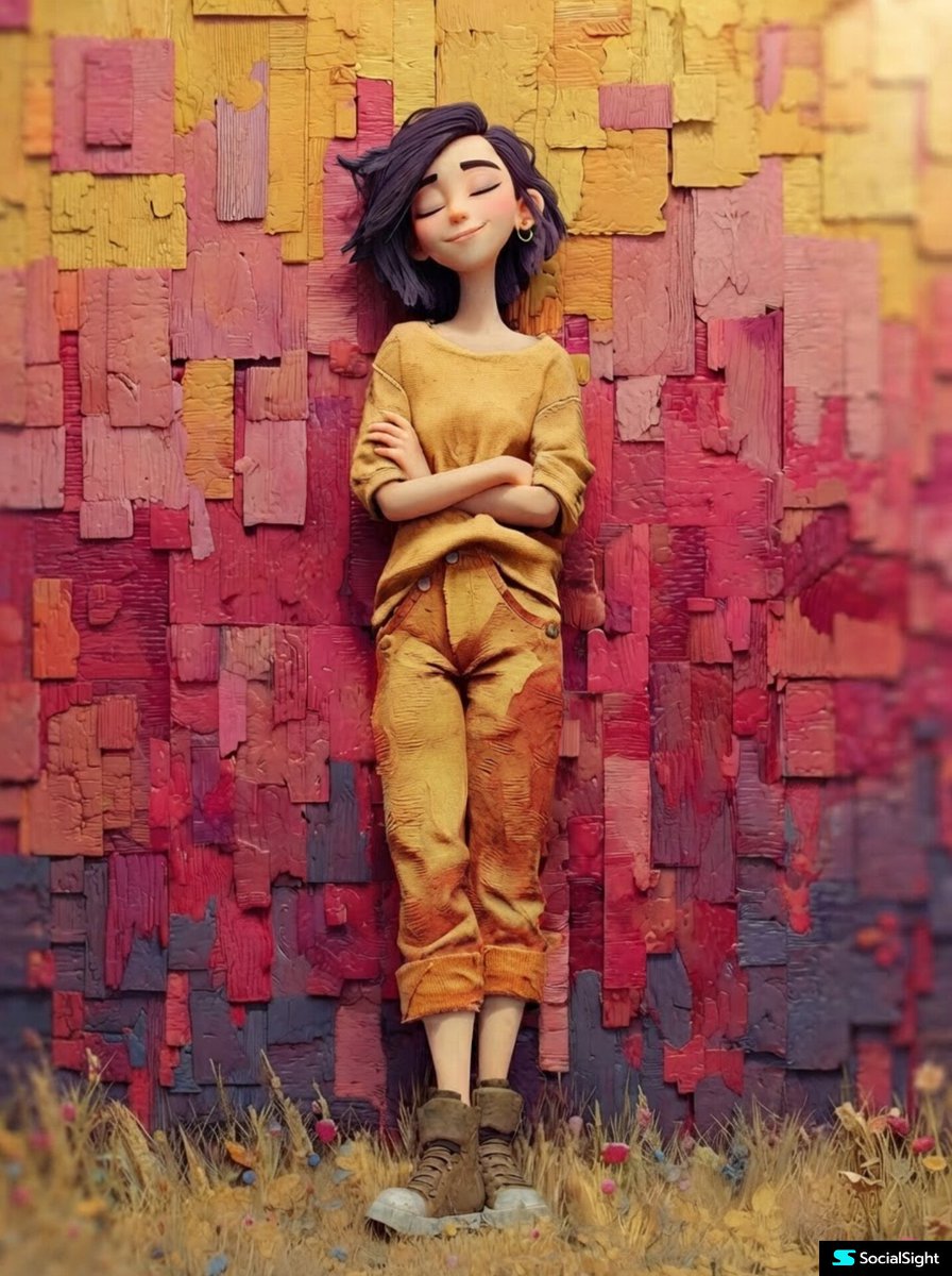 Pixar-Style 3D Portrait Against Pastel Walls — AI result, variation 2 of 2