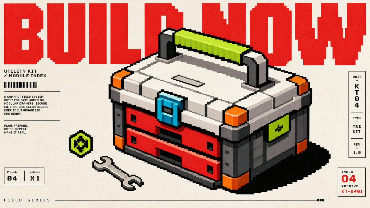 Pixel Art Hardware Spec Sheet Poster in Retro Style — AI result, variation 4 of 4