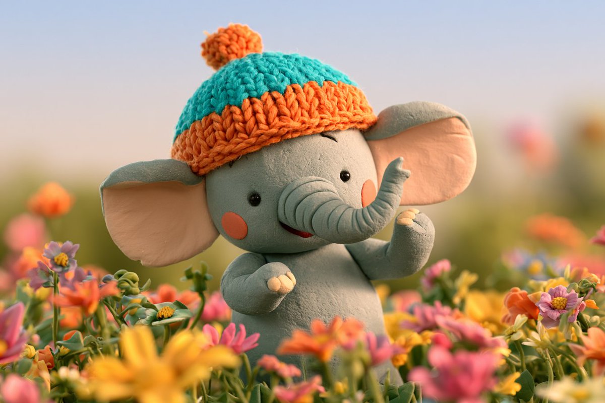 Playful Baby Claymation Character Portrait — AI result, variation 2 of 4