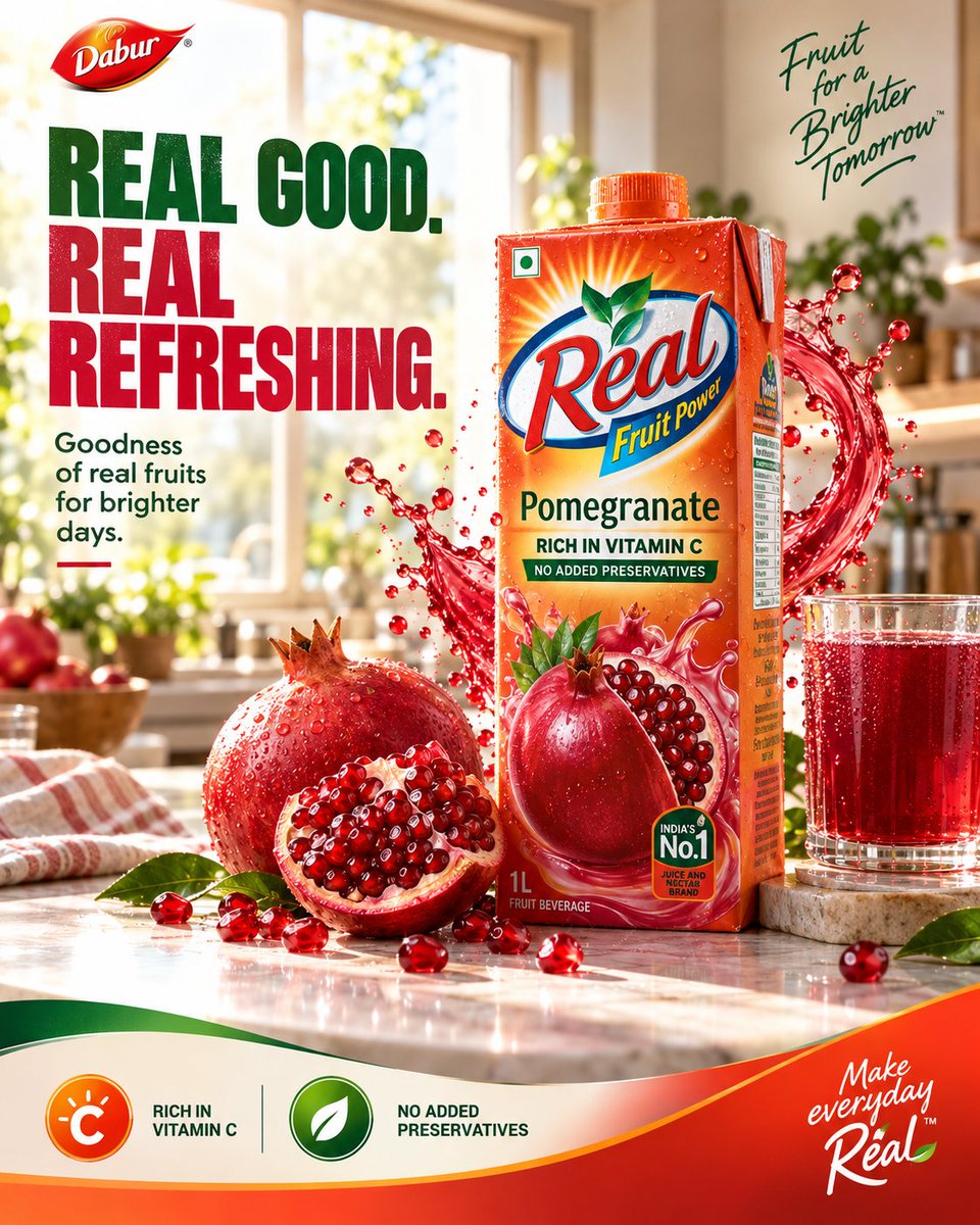 Pomegranate Juice Bottle Splash Ad Poster — AI result, variation 4 of 4