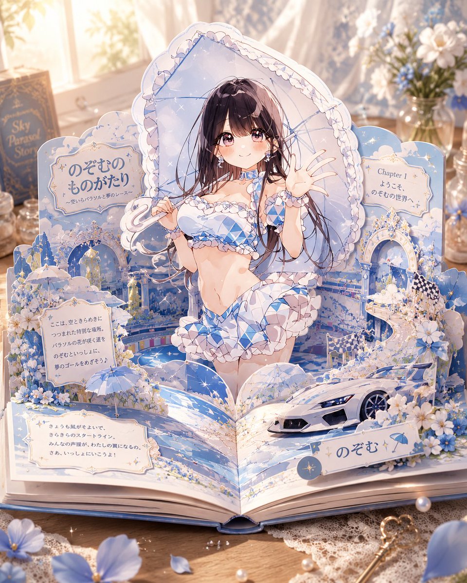 Pop-Up Storybook Portrait With Pages That Spring to Life — AI result, variation 3 of 4