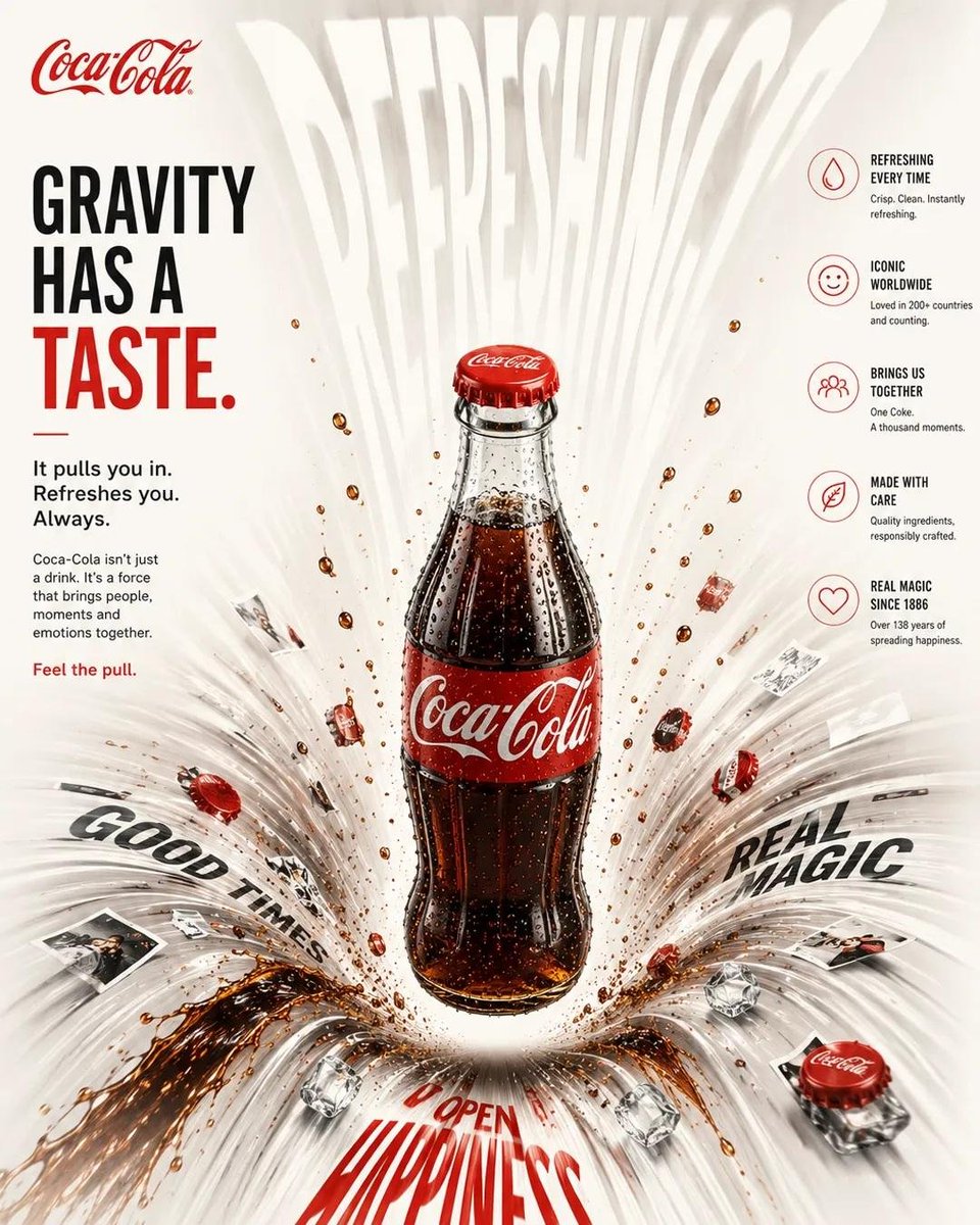 Product Gravity Advertising Poster for Brands — AI result, variation 4 of 4