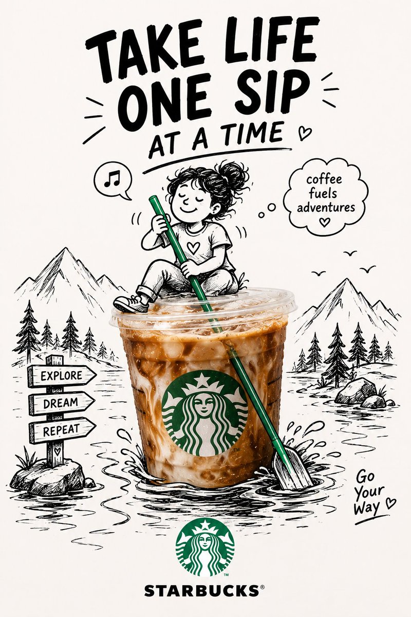 Product Photo With Marker Doodle Ad Poster — AI result, variation 4 of 4