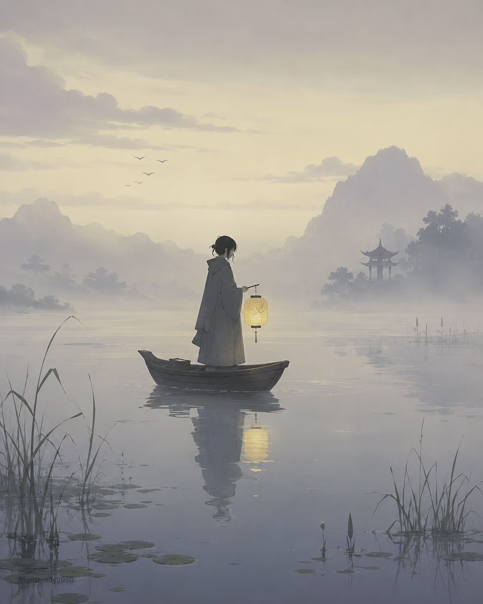 Quiet Pastel Anime Illustration Style Prompt — AI result, variation 3 of 4