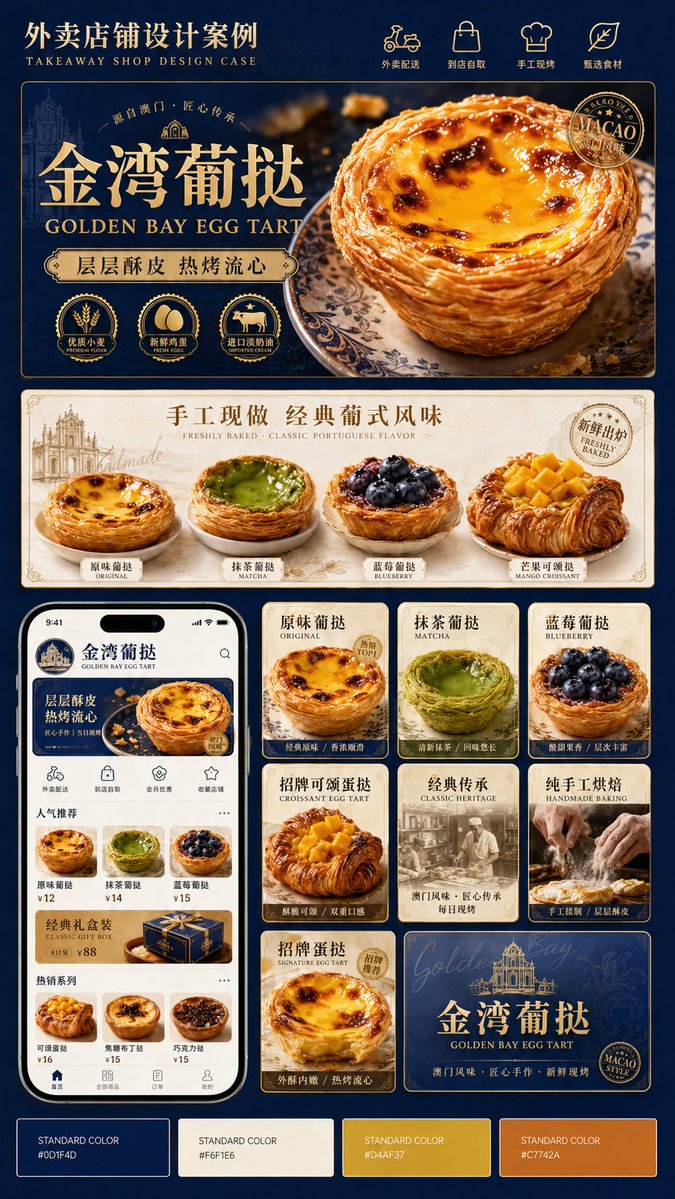 Restaurant Delivery Storefront Decoration Mockup Set — AI result, variation 4 of 4